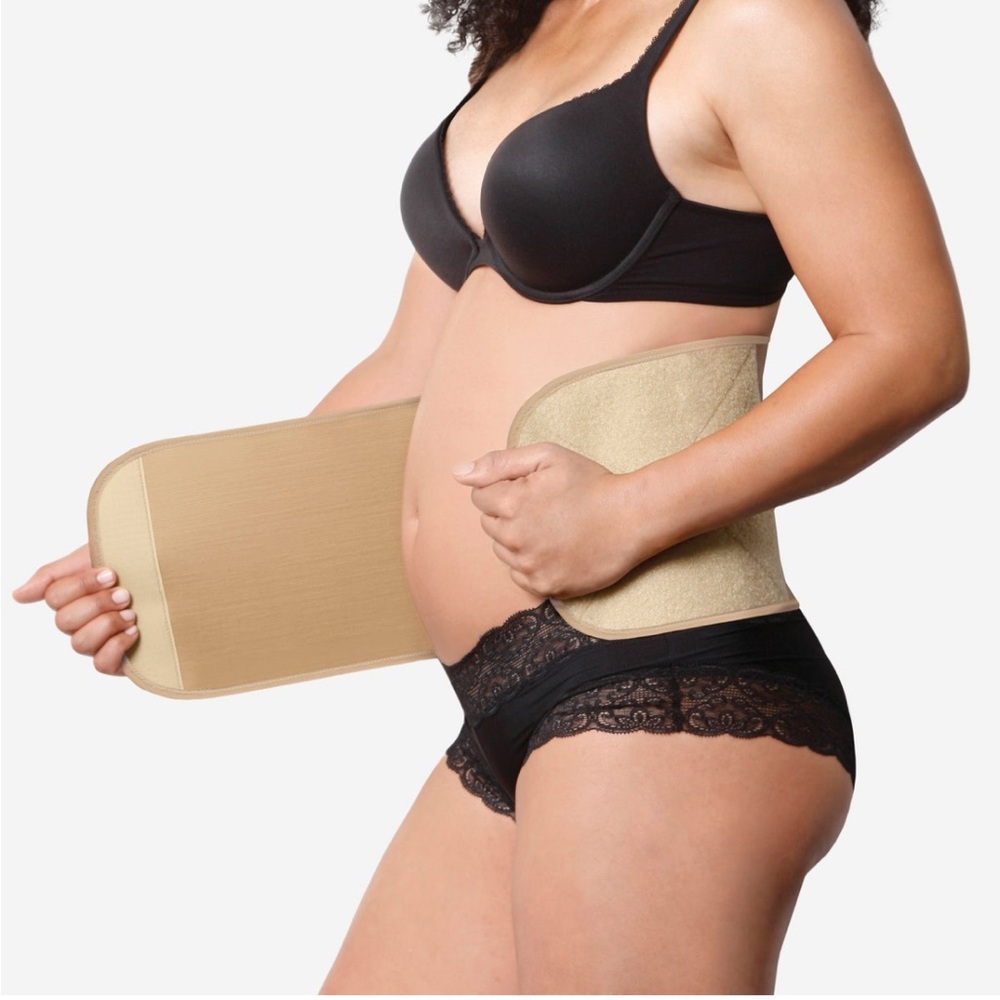 Belly Bandit Belly Shaper and Belly Wrap Extender size Small Taupe / Natural